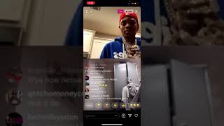 Finesse2Tymes freestlying on lil migo live