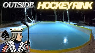 Building a Glorious Outside Hockey Rink from Start to Finish!