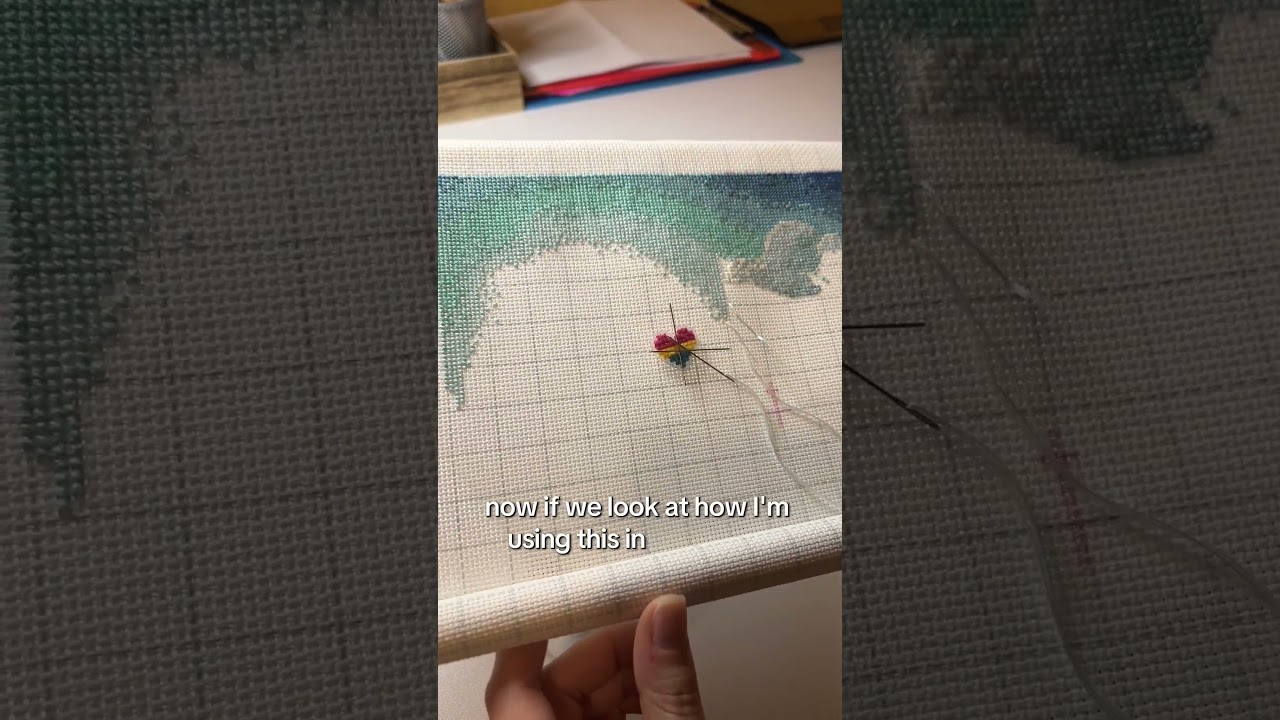 Easy Count aida fabric makes big cross stitch projects easy to start!