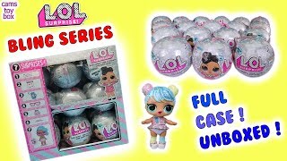 Unboxing LOL SURPRISE DOLLS BLING Series FULL Case NEW TOYS Glitter DOLL