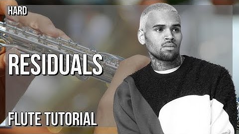How to play Residuals by Chris Brown on Flute (Tutorial)