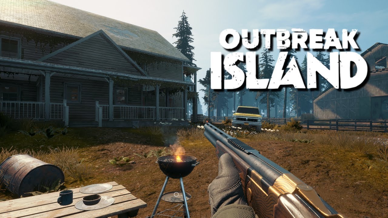 🌾 Outbreak Island – Conserte sua casa, cultive, explore e lute pra sobreviver!