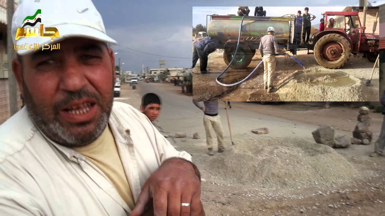 اصلاح الطرقات في مدينة جاسم