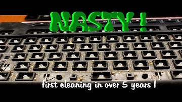 Cleaning DIRTY Keyboard | NEVER Cleaned For Over 5 Years !