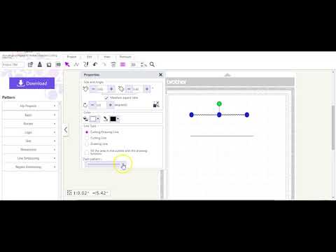 Node Path tool Dash score line in Canvas ScanNCut Jen Blausey