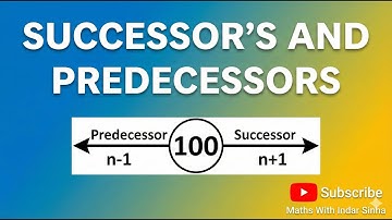 What is a Successor and Predecessor? (Definition & Examples)