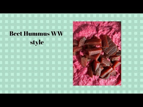 Beet Hummus WW style