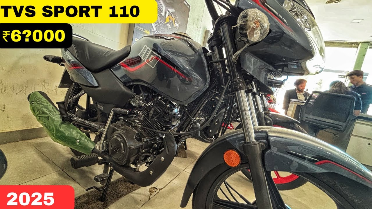 NEW UPDATE New Tvs Sport 110 ES+ Launch 2025 model On Road Price ...