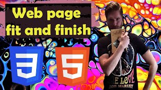 Lesson 22. Web page fit and finish. HTML for beginners.