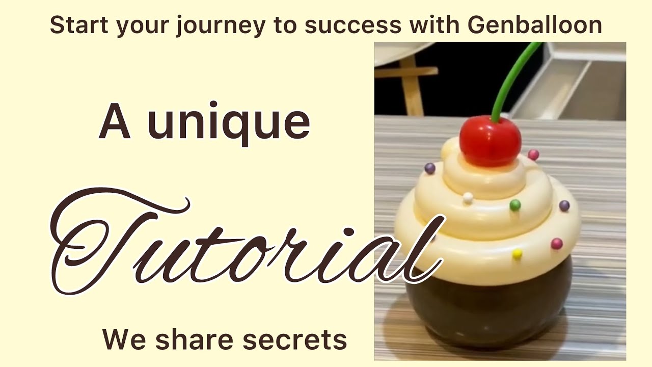 Balloon cupcake How to make