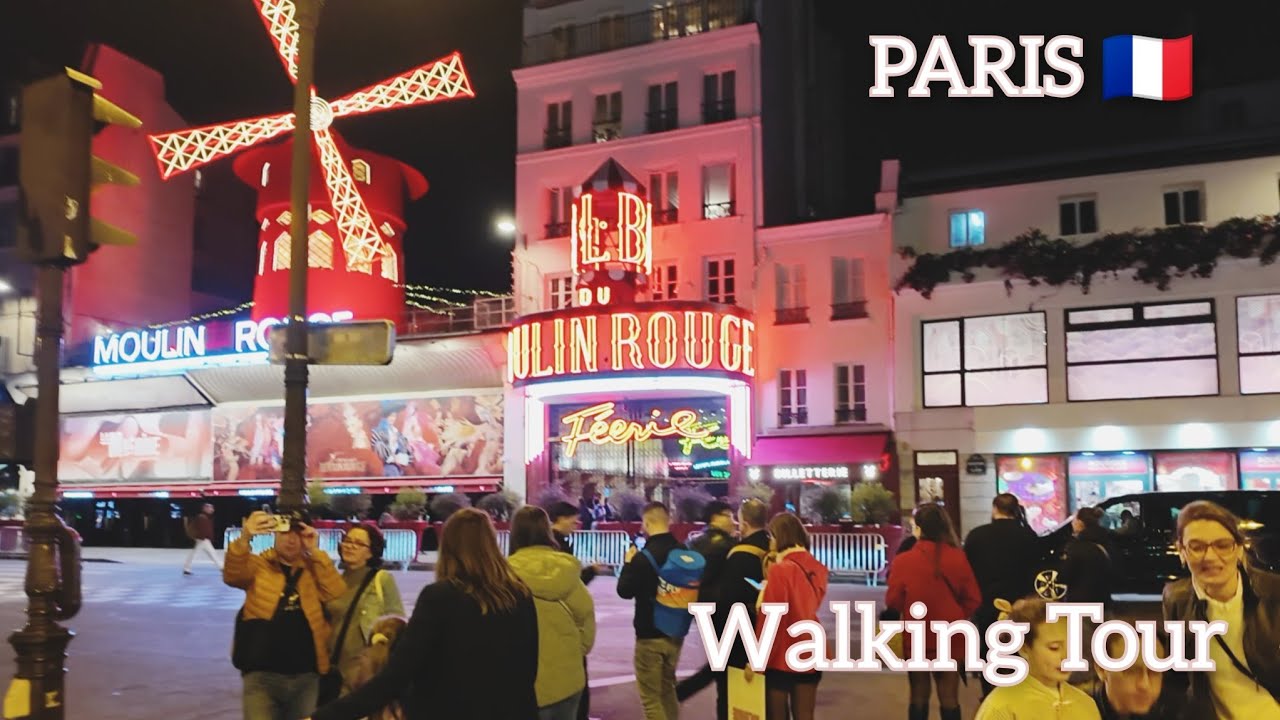 Paris 🇨🇵 Moulin Rouge to Montmartre Village Evening Walking Tour