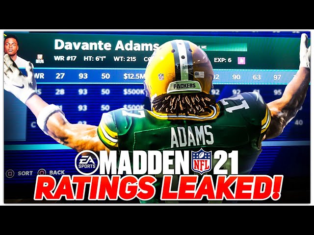 madden nfl 21 ratings