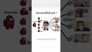 How a DDoS attack is carried out! 😳 #cybersecurity #cyberattack #bluescreen