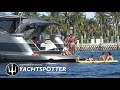 Haulover Beach Inlet - Anyone said Corona? Cruise the famous Sand Bar Boats and Yachts - 4K