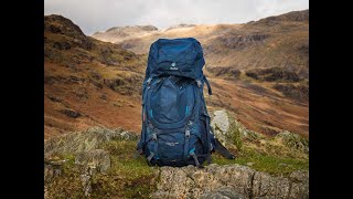 Closer look: Dueter Aircontact Core 60+10 backpack features review/overview