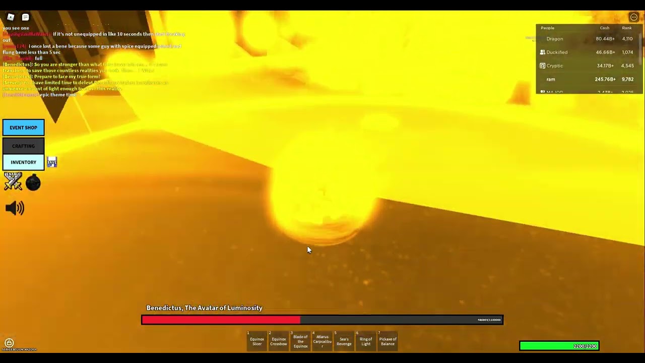 Getting Benedictus, Void Biome and Angelic Biome in a row Balanced