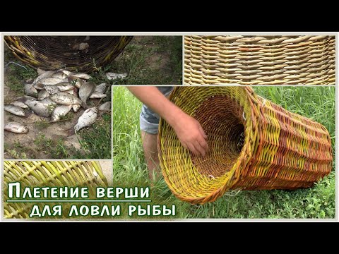 Плетение верши для ловли рыбы.