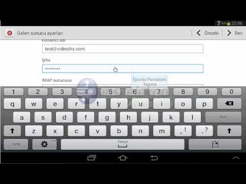 Android için IMAP Eposta Kurulumu - IHS TELEKOM