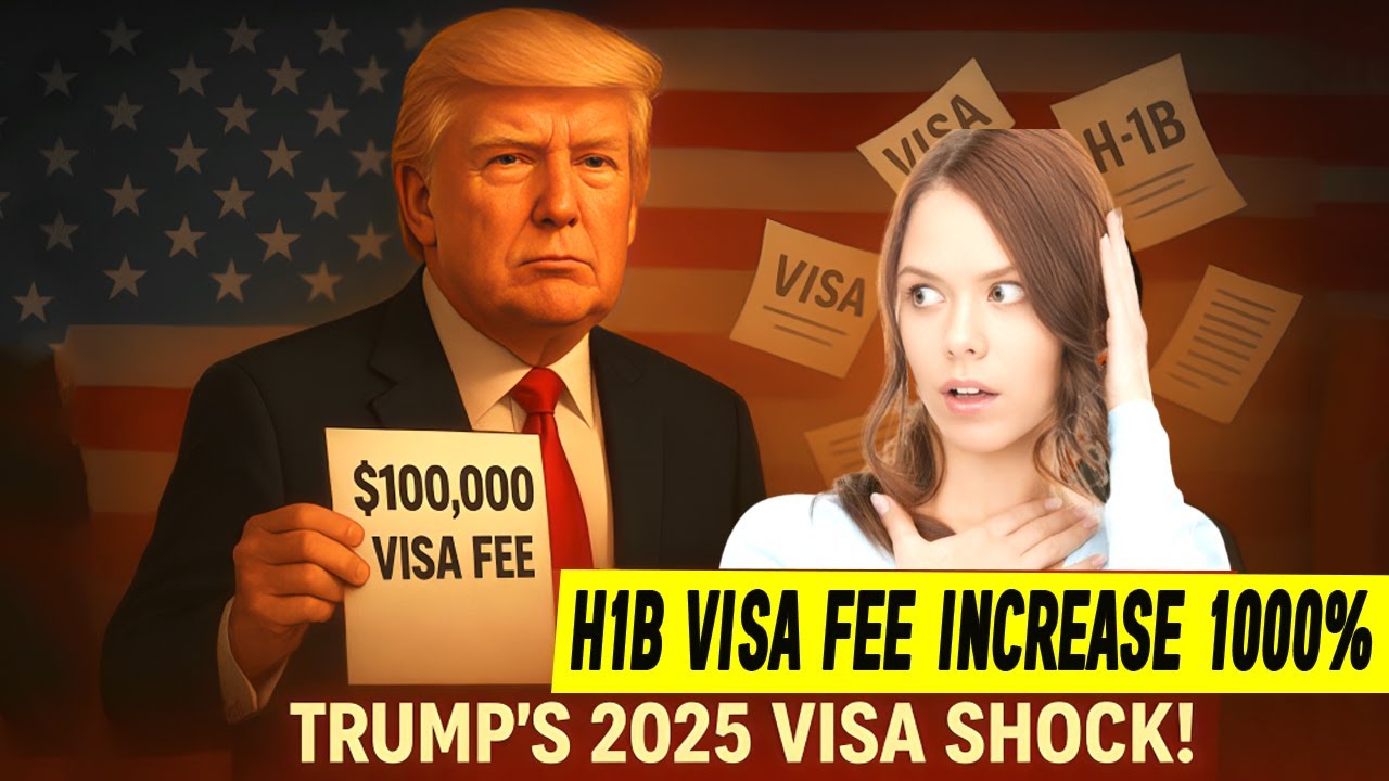 Визовая бомба Трампа 2025 года: объяснение платы за визу H-1B в размере 100 000 долларов | Шокиру...