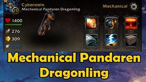 Mechanical Pandaren Dragonling - Pet Spotlight