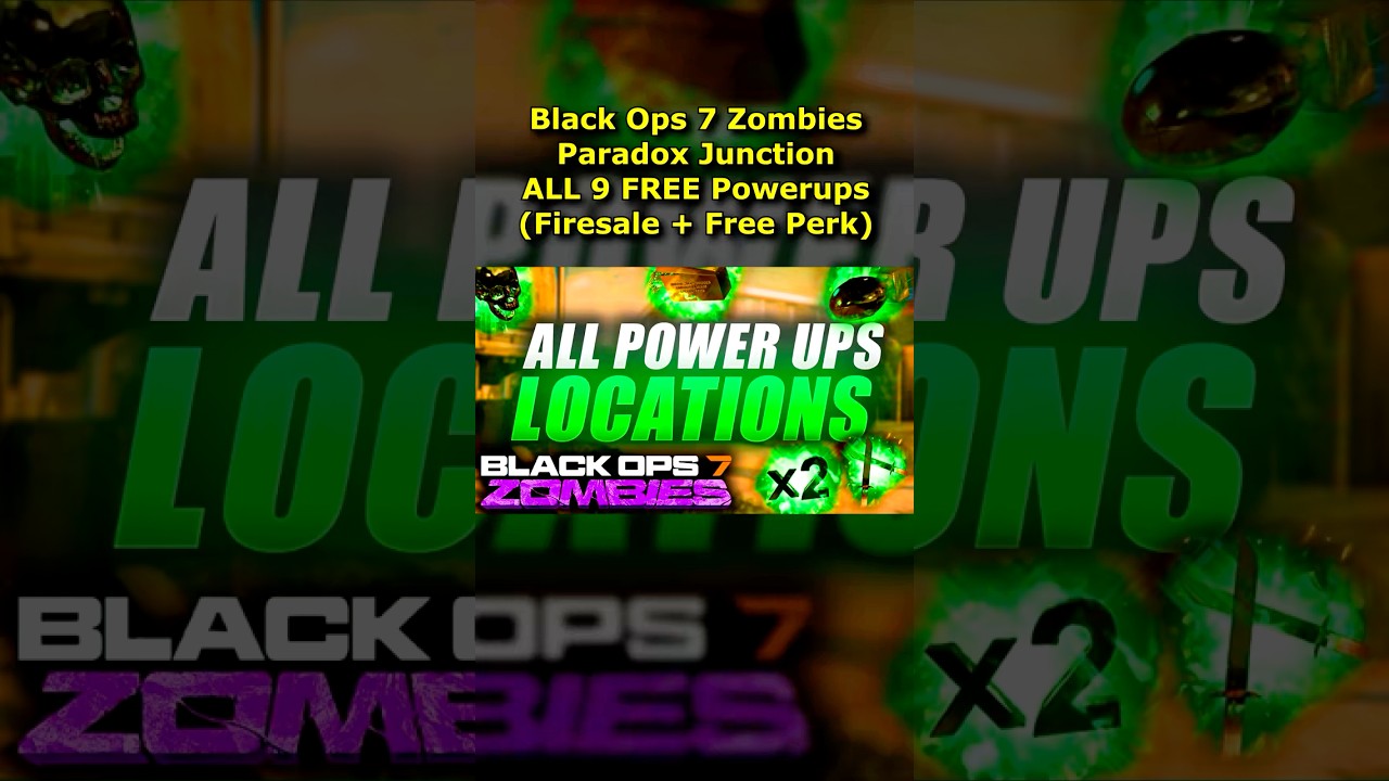 Paradox Junction ALL Free Powerups Locations + Free Perk & Fire Sale Guide! (Black Ops 7 Zombies)