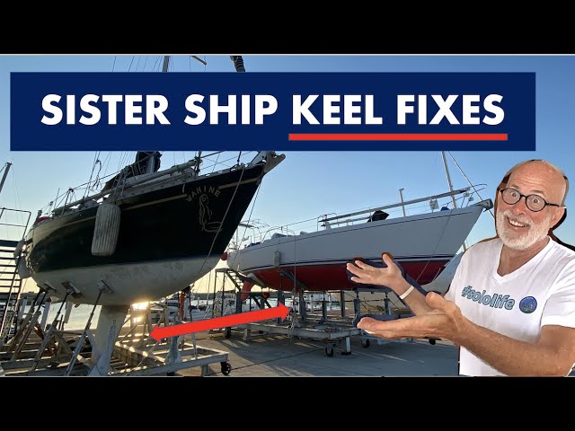 Re-uniting a keel and hull is tricky (solo sailor)