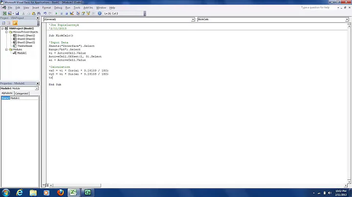 CEE 121 Video Example 4 KickCalc