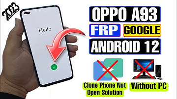 OPPO A93 FRP Bypass Android 12 2023 | OPPO A93 Google Lock | OPPO FRP Bypass | Unlock FRP OPPO A93