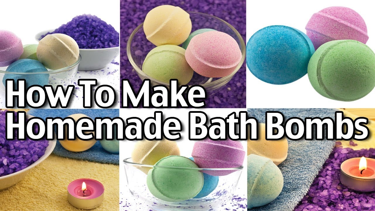 How To Make Homemade Bath Bombs Easy Bath Bombs Recipe YouTube