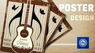 PS Touch Tutorial - How to Create a Music POSTER DESIGN in ps touch/android