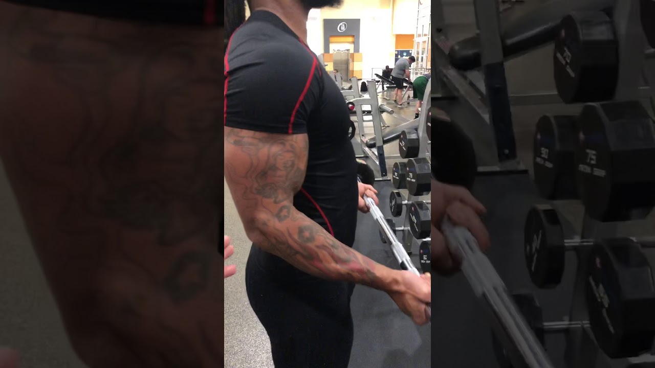Barbell curl with drop set YouTube