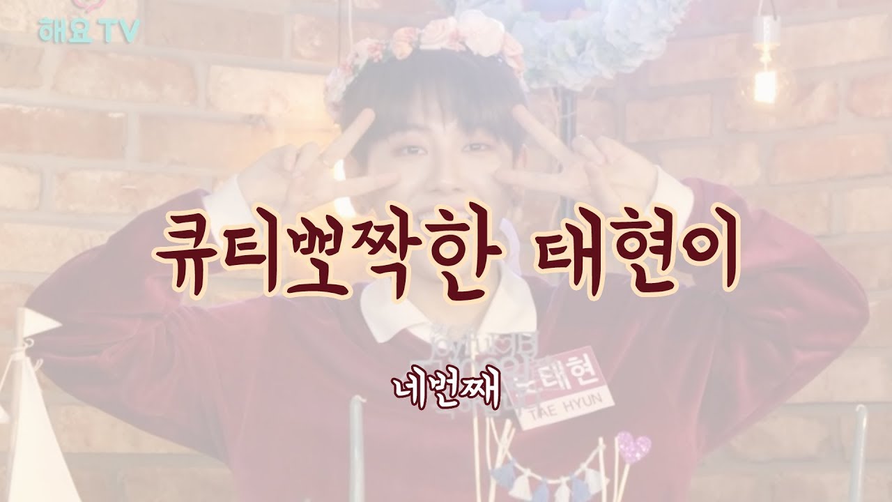 [노태현] 큐티뽀짝한 태현이 4탄