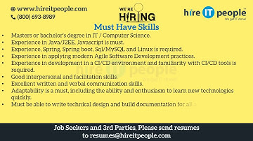 Enterprise Security J2EE APIs Jobs | Java EE Security Standards Jobs  | Austin, TX | Job ID: 34607 |