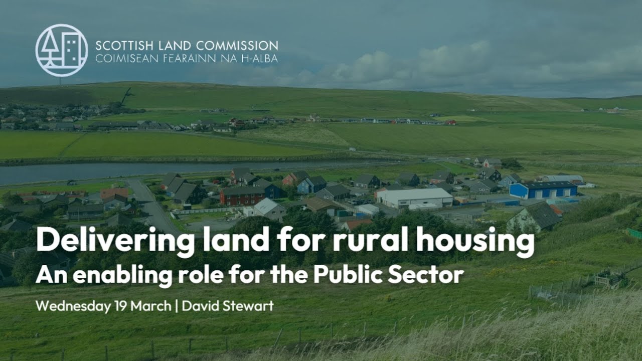 Delivering land for rural housing webinar - YouTube