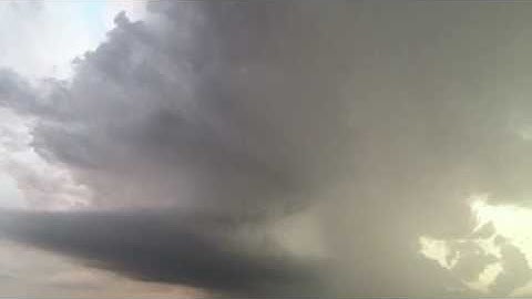 Time Lapse under an amazing rotating Updraft in TEXAS 4/17