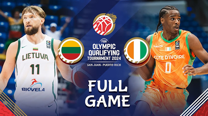 Lithuania v Cote d'Ivoire | Full Basketball Game | FIBA Olympic Qualif. Tournament Puerto Rico 2024