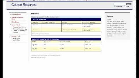 Usage Stats for Course Reserves