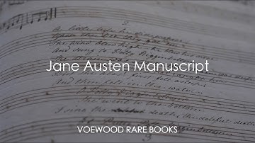 Very rare manuscript featuring verified handwritten music by Jane Austen - Voewood Rare Books