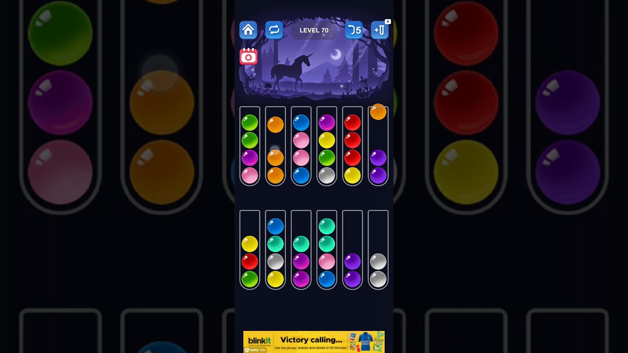 Ball sorting puzzle level 70