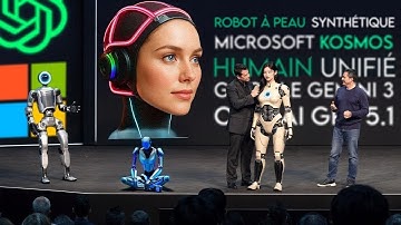 L’IA frappe fort : robot à peau synthétique, Microsoft KOSMOS, GPT 5.1, Gemini 3, Unitree humain...