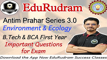 Antim Prahar Series || Environment & Ecology || AKTU B.Tech  & BCA First Year || important Questions