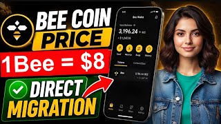 Boom 💥 Bee Network New Update l Bee Coin Direct Migration Started 😱 1Bee = $8 🎉🤑 #beenetwork #crypto