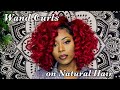 Wand curls on stretchedblow dried natural hair  frizzeecurlz