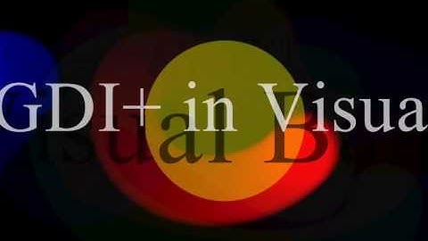 Testing GDI+ in Visual Basic