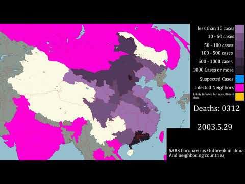 The 2003 SARS Coronavirus Outbreak in China : Every day