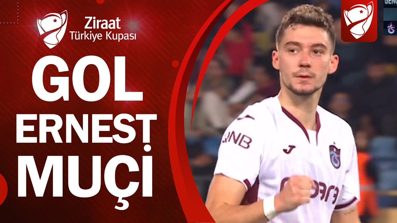 GOL | Ernest Muçi | Gençlerbirliği 1-2 Trabzonspor | Ziraat Türkiye Kupası Yarı Final Maçı