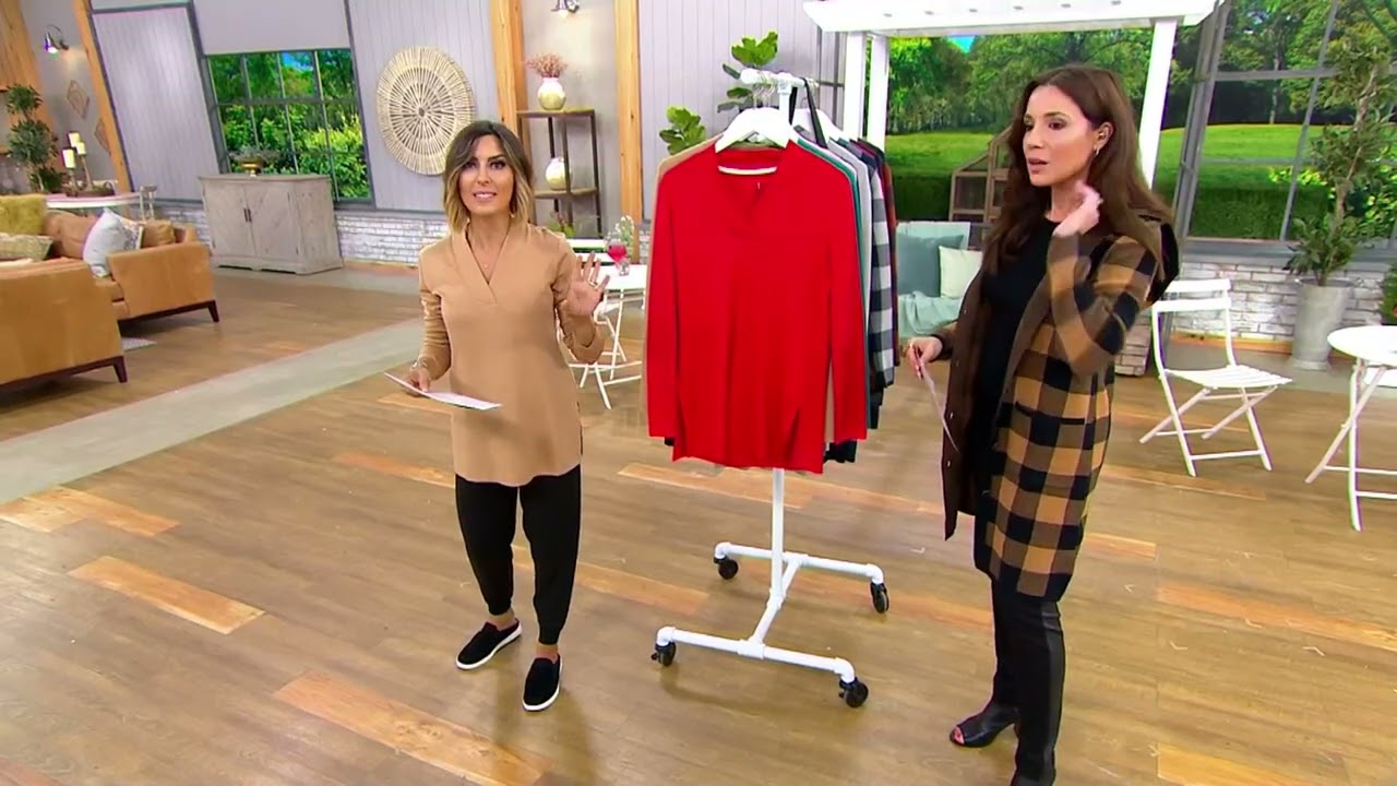 Isaac Mizrahi Live! Essentials Pima Cotton V-Neck Tunic on QVC 