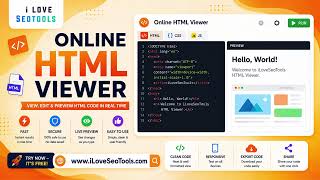 🌐 Free Online HTML Viewer – View HTML Code Online | iLoveSEOTools