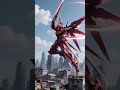 Crimson wings. Maximum firepower. Ultimate mecha energy
