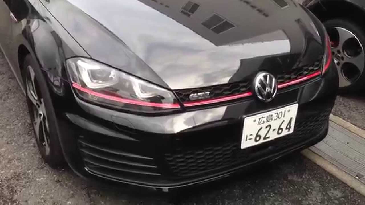 Vw Volkswagen 新型golf Gti カッコいいディープブラックパールエフェクト Youtube